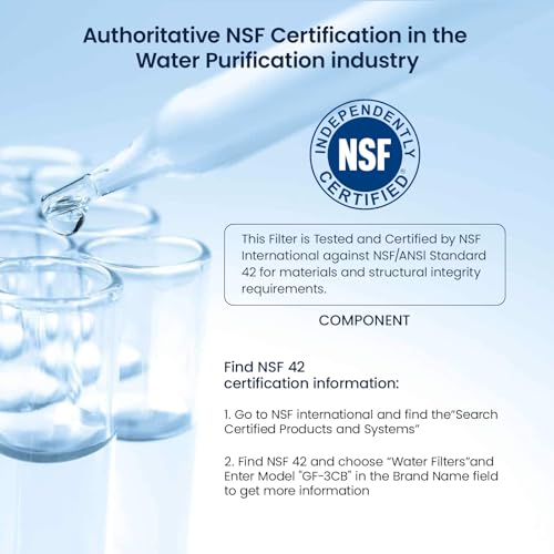 WF3CB Refrigerator Water Filter Replacement Pack of 1