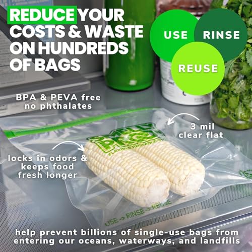 Quart Food Storage Bags Bulk (50 Count)