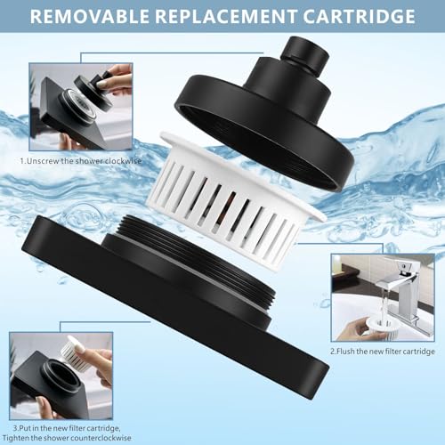High Pressure Rain Shower Head with Filtered
