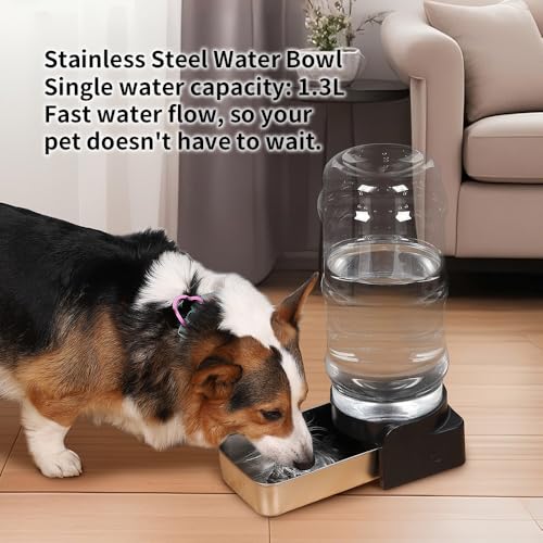 2.4 Gallon Gravity Dog Water Dispenser for Large Dogs and Multi