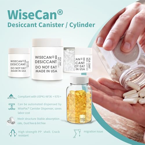 2 Gram 500 Pack Silica Gel Canister