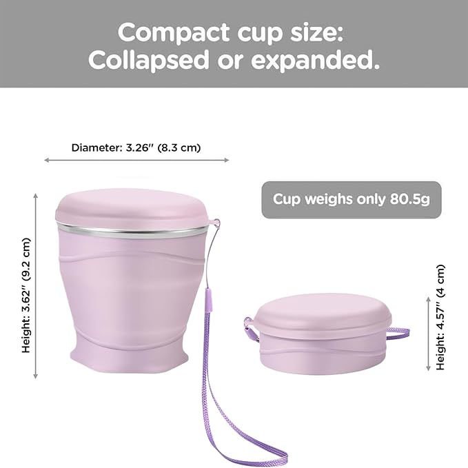 Foldable Cup - 8.8oz/260ml Grade Silicone Drinking Cups | Hot Coffee Mug,for Backpacking Outdoors Travel Men Kids Friends