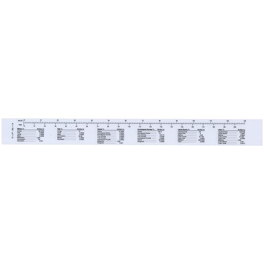 Westcott Metric/Inch Ruler, 30cm, 12", Opaque (M-109)