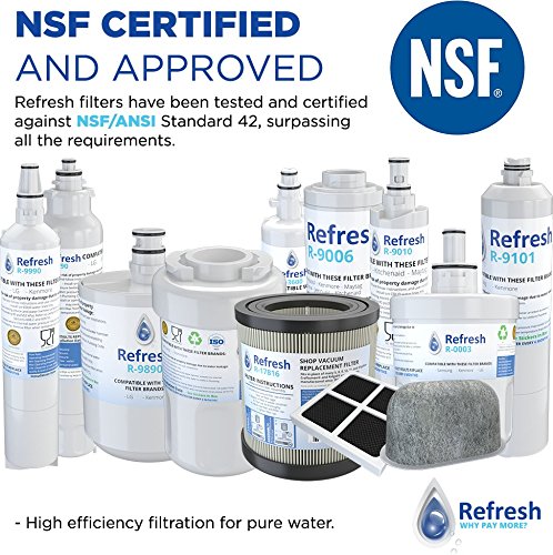 Refresh Refrigerator Water Filter Replacement for LG LT500P (4 Count)