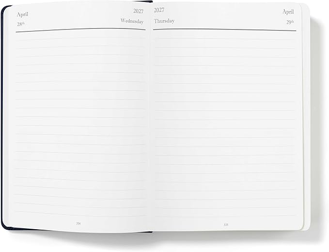 Wykeham's Executive 2026-27 Daily Journal Planner – Customization Available – Mid-Year Academic Diary – July 2026 to June 2027 (Royal Blue, 8.5"×5.5")