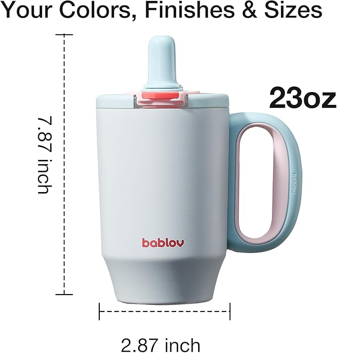 insulated tumblers for travling camping, 316L Stainless Steel Tumbler with Lid and Straw, 27 oz Coffee Tumbler with Handle for Tea, Cold Hot Beverages at Home Office or on the Go Travel Coffee Mugs