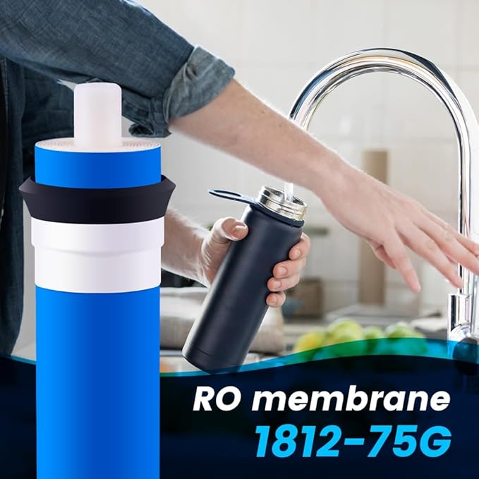 – 75 GPD Membrane for Reverse Osmosis Membrane – Fits Under Sink RO Water Filtration System – Removes Bad Taste and Odor – Membrane Water Filter Replacement, Pack of 25