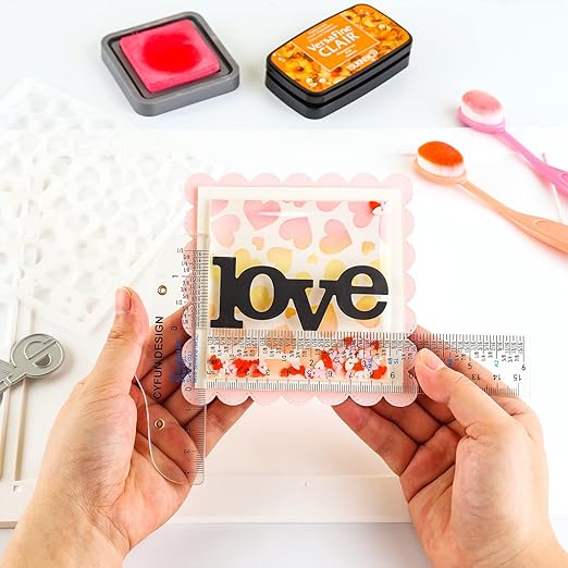 6PCS 6 Inches/15cm Acrylic Clear T-Square Ruler, Inches and Metric, T Square Ruler, Transparent, T Ruler, for Crafting Drafting and General Layout Work Art Framing & Drafting Scrapbooking Crafting