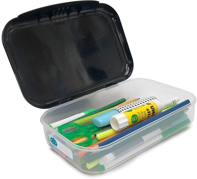 ZIPIT: Recycled Plastic Pencil Box - Robot - Large Capacity Case, Character & Football Themed, Stationery Organizer, School Supplies-Toys Holder, Kids