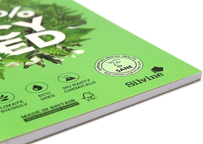 Silvine A4 Premium Recycled Refill Pad. Lined with Margin,White, 120 Pages of 100% Recycled Paper. Ref R101