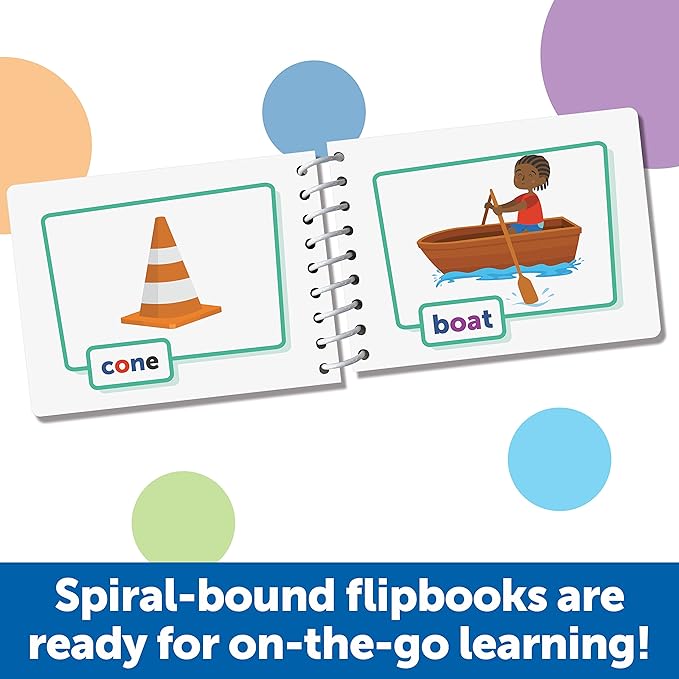 Learning Resources Skill Builders! First Grade Flipbook Library - Early Math and Spelling Activities for Kids, Time Skills, Classroom Must Haves, Montessori Teacher Supplies, Gifts for Boys and Girls