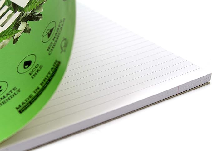 Silvine A4+ Premium Recycled Wirebound Notebook, Lined with margin, 120 pages of 100% Recycled Paper. Ref R102 [Pack of 5]
