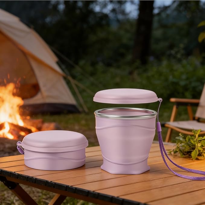 Foldable Cup - 8.8oz/260ml Grade Silicone Drinking Cups | Hot Coffee Mug,for Backpacking Outdoors Travel Men Kids Friends