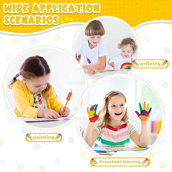 6-Pack Pencil Weights for Kids, Adults & Special Needs, 1 Oz Silicone Handwriting Aid – Improves Penmanship for Autism, Adhd, Tremors, Dyspraxia & Fine Motor Skill