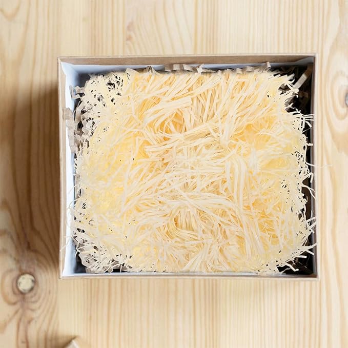 balacoo Paper Shred Filler and Crinkle Packing Paper, 2pcs 200g Natural Raffia Grass Shredded for Boxes, Party Favor Filling and Packaging Box Stuffing for Holiday and Wedding Wrapping