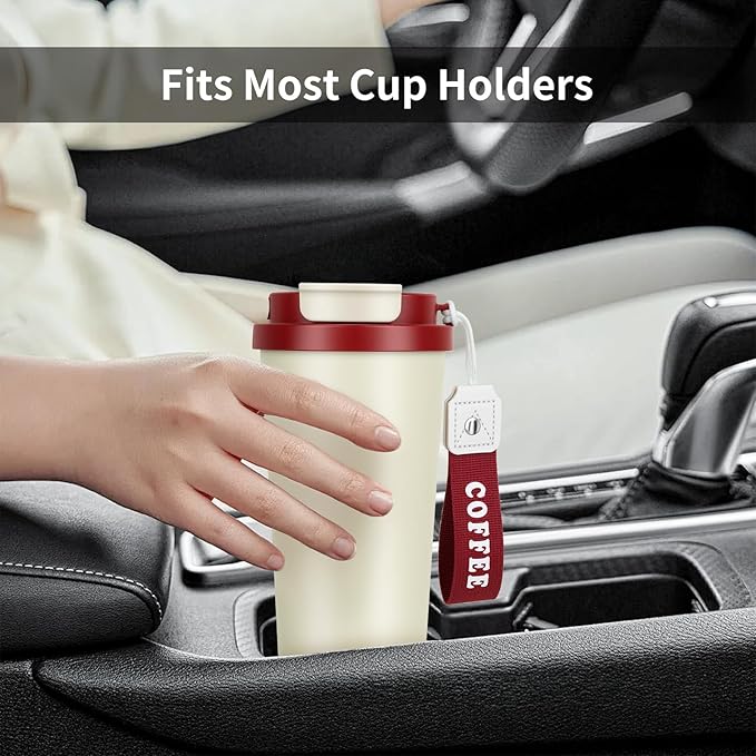 Stainless steel insulated Tumbler Portable leak-proof coffee mug 18oz sports water Bottle suitable for car cup holder BPA-free insulated water bottle for sports，school，travel，Black landscape