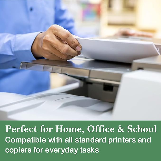 EnvoCopy 100% Recycled Tree-Free Sustainable Printer Copy Paper, 8.5" x 11" Letter Size, 500 Sheets/Ream, 8 Reams