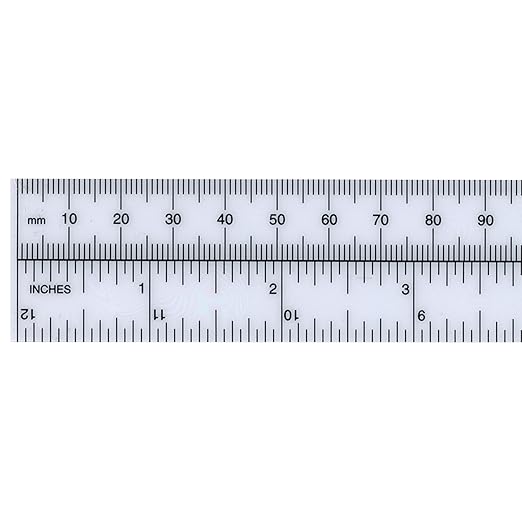 Westcott Metric/Inch Ruler, 30cm, 12", Opaque (M-109)