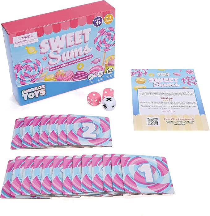 Sweet Sums | Kindergarten Addition & Subtraction Math Games for Kids Ages 4-8 | Math Manipulatives