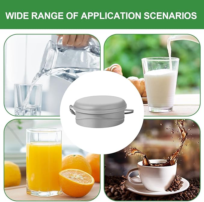 Foldable Cup - Silicone Portable Drinking Cups | Hot Coffee Mug,for Camping Backpacking Outdoors Travel Women Men Kids Family