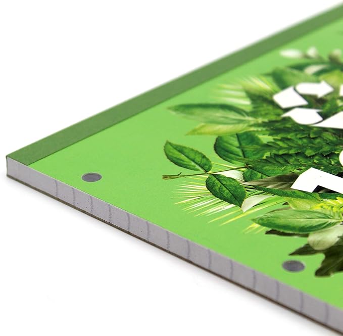 Silvine A4 Premium Recycled Refill Pad. Lined with Margin,White, 120 Pages of 100% Recycled Paper. Ref R101