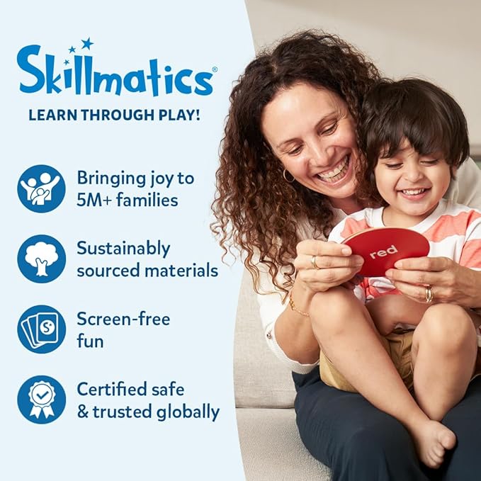 Skillmatics Dot It Sticker Art - Animals, Mess-Free Fun for Kids, 500+ Stickers, Craft Kits, DIY Scrapbooking Activity, Travel Toys, Gifts for Boys & Girls Ages 3, 4, 5, 6, 7