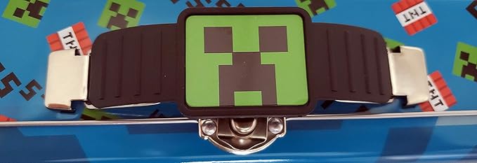 The Tin Box Company Minecraft Pencil and Tote Box (639407-12), Blue