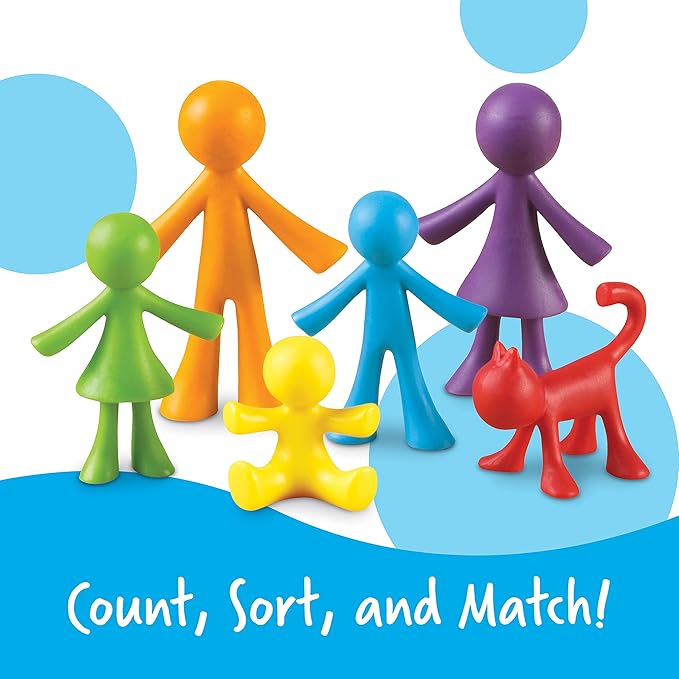 Learning Resources All About Me Family Counters - Toddler Sensory Toys, Preschool Activities, Classroom Must Haves, Math Manipulatives, Social Emotional Games, Fine Motor Skills, Color Sorting