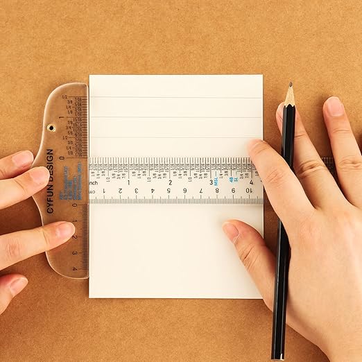 6PCS 6 Inches/15cm Acrylic Clear T-Square Ruler, Inches and Metric, T Square Ruler, Transparent, T Ruler, for Crafting Drafting and General Layout Work Art Framing & Drafting Scrapbooking Crafting