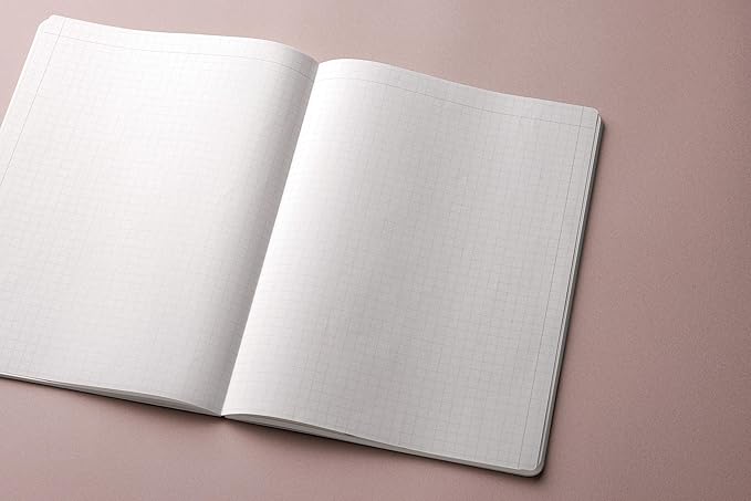 MARK'STYLE EDiT Designed for Clear Thinking, Thin, Lightweight, and Smooth to Write On” — 160-Page Notebook (A6 (5mm Grid) (Pack of 2))