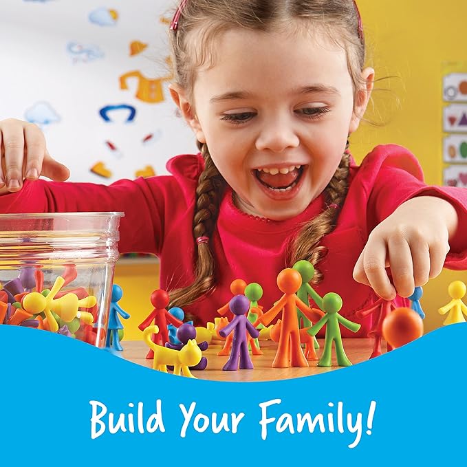 Learning Resources All About Me Family Counters - Toddler Sensory Toys, Preschool Activities, Classroom Must Haves, Math Manipulatives, Social Emotional Games, Fine Motor Skills, Color Sorting