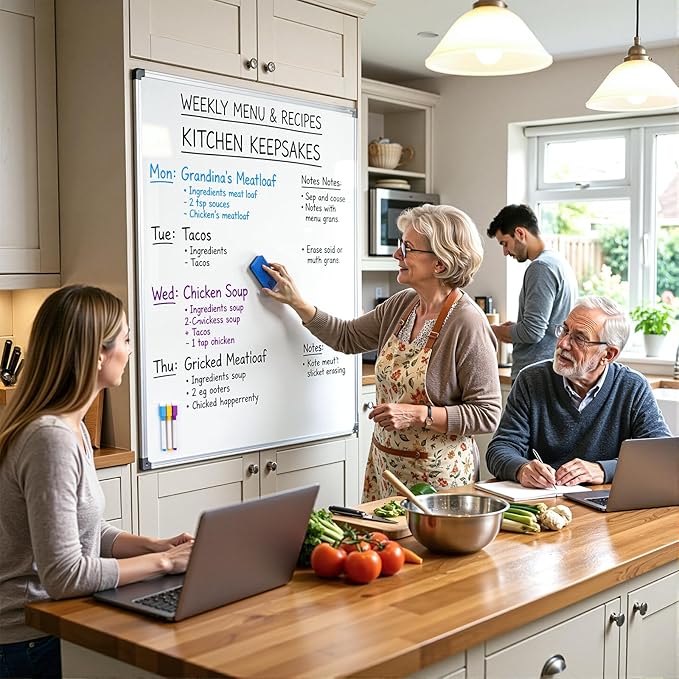 OWLKELA 10 Pcs Colorful Magnetic Erasable Markers for Whiteboard, Dry Erase Markers with Eraser, Low Odor Magnetic Eraser, White Board Markers for Office, Classroom, Home, 8 Color